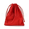 Velvet Jewelry Drawstring Storage Pouches ABAG-P013-02D-03-2