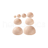 BENECREAT 8Pcs 8 Styles Wood Cabochons WOOD-BC0001-23-7