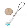 Star & Butterfly Glass Pendant Decorations HJEW-JM02529-4
