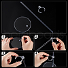 Transparent Acrylic Doll Display Holder ODIS-WH0061-27-3