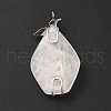 Natural Rose Quartz Pendants G-G870-08P-3