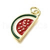 Brass Enamel Pendants KK-B136-07G-09-2