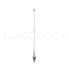 Mixed Gemstone Dowsing Pendulum Big Pendants HJEW-TA00018-3