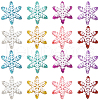SUNNYCLUE 48Pcs 8 Colors Transparent Resin Cabochons FIND-SC0011-37-1