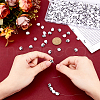 DICOSMETIC 250Pcs Opaque Acrylic Beads OACR-DC0001-21-1-3