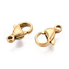 304 Stainless Steel Lobster Claw Clasps STAS-T065-11mm-34G-2