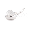 925 Sterling Silver Love Heart Pendants STER-P058-01C-S-2