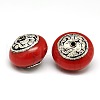 Handmade Tibetan Style Beads TIBEB-K023-02C-22mm-1