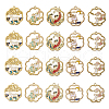 Golden Plated Alloy Enamel Pendants ENAM-CJ0001-62-1