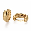 Brass Huggie Hoop Earrings EJEW-F260-04G-2