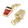 Brass Pendants KK-H002-07A-G-RS-2