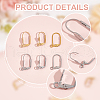 Unicraftale 60Pcs 6 Styles 304 Stainless Steel Leverback Earring Findings STAS-UN0060-14-5
