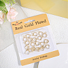 Beebeecraft 20Pcs Brass Huggie Hoop Earring Findings KK-BBC0014-57-6