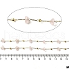 Handmade Natural Rose Quartz Chip Beaded Chains CHC-F020-09G-17-2