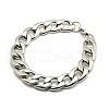Tarnish Resistant 304 Stainless Steel Curb Chain/Twisted Chain Bracelets STAS-A028-B128P-1