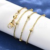 Brass Cable Chain Necklaces NJEW-I247-02G-2