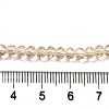 Transparent Baking Paint Glass Beads Strands X1-DGLA-A034-T4mm-D02-4