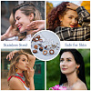 32Pcs 4 Style Flat Round & Donut Wood Stud Earring Findings & Earring Settings FIND-TA0002-30-8