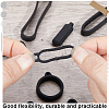 CRASPIRE 55Pcs 11 Styles Silicone Pendant SIL-CP0001-07-6
