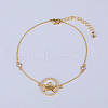 Brass Cable Chain Link Bracelet GY4538-2
