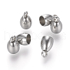 Tarnish Resistant 201 Stainless Steel Cord Ends STAS-E136-61-1