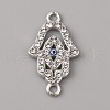 Alloy Enamel Evil Eye Connector Charms FIND-TAC0017-02C-1