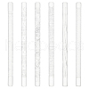 BENECREAT 6Pcs 6 Style Acrylic Carved Rolling Pin AJEW-BC0006-51-1