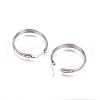 304 Stainless Steel Geometric Hoop Earrings for Women STAS-D171-33C-P-2
