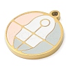 304 Stainless Steel Pendants STAS-F315-09G-06-2