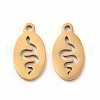 201 Stainless Steel Charms STAS-E188-02G-1