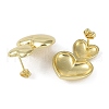 Brass Stud Earrings for Women EJEW-O013-01G-2