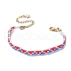 Handmade Glass Seed Beaded Bracelets for Women BJEW-MZ00156-01-3