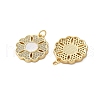 Brass Micro Pave Cubic Zirconia Pendants KK-U070-17A-G-2