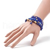 7Pcs 7 Style Natural & Synthetic Mixed Gemstone & Glass Seed Beaded Stretch Bracelets Set BJEW-JB08892-04-3