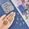 SUNNYCLUE 54pcs 9 styles Tibetan Style Alloy Pendants FIND-SC0010-71-3