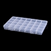 Transparent Plastic Bead Containers X1-CON-YW0001-13-3