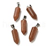 Synthetic Goldstone Pendants G-Z067-07P-21-2