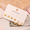 3 Pairs Stainless Steel Earring Sets WA0688-2