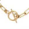 304 Stainless Steel Paperclip Chain Bracelets STAS-P001-59G-3