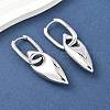 Horse Eye Brass Hoop Earrings for Women EJEW-U057-06D-02P-2