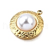 Plastic Pearl Pendants STAS-Q360-03C-G-2