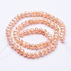 Natural Cultured Freshwater Pearl Beads Strands PEAR-F004-25-01-2