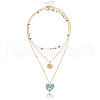 Alloy Rhinestone 3 Layer Necklaces WGF0AED-01-2