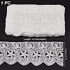 15 Yards Cotton Embroidery Flower Lace Ribbon OCOR-WH0086-91A-2