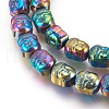 Electroplated Non-magnetic Synthetic Hematite Beads Strands G-P401-01-3