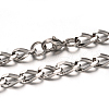 304 Stainless Steel Twisted Chain Bracelets BJEW-M165-03P-2