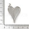 Brass Micro Pave Cubic Zirconia Pendants KK-M322-42P-3