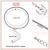 Brass European Style Bracelet Making BJEW-PH0004-01P-1