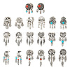 Kissitty 20Pcs 10 Styles Tibetan Style Alloy European Dangle Charms FIND-KS0001-30-2