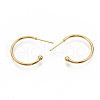 Brass Stud Earrings EJEW-T007-02G-NF-2